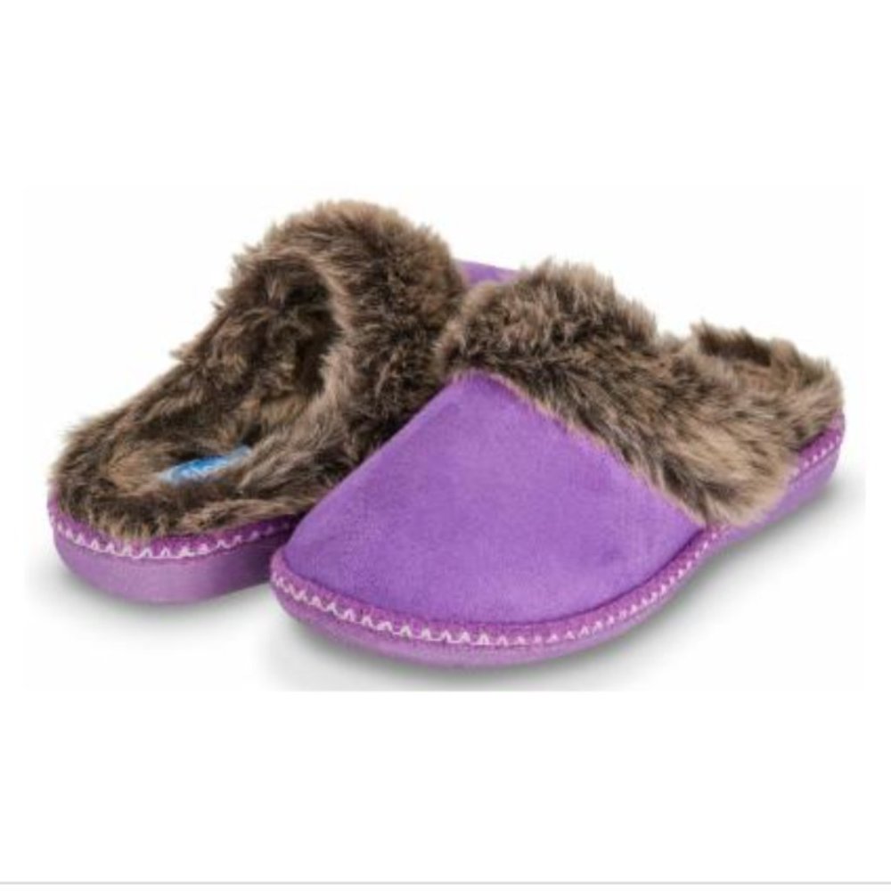 Floopi Women's Slippers Purple - Purple & Brown